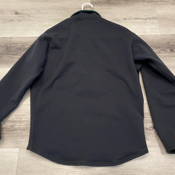 Vintage PATAGONIA Fleece Lined Half-Zip Base Layer / Sweater Size: M Color: Blk - Picture 2 of 7